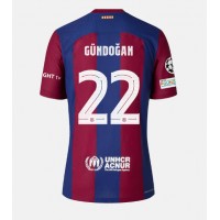 Stroje piłkarskie Barcelona Ilkay Gundogan #22 Koszulka Podstawowej 2023-24 Krótki Rękaw